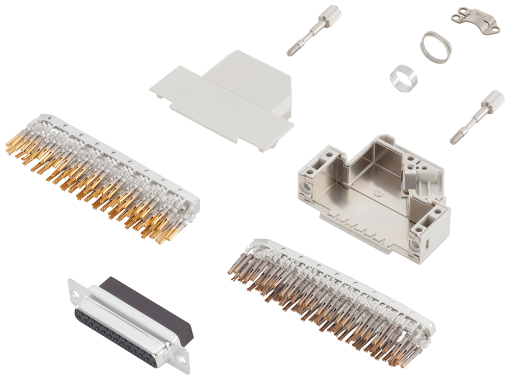 Accessory SIMODRIVE Dsub connector SBM enclosure 25pole socket contacts wit