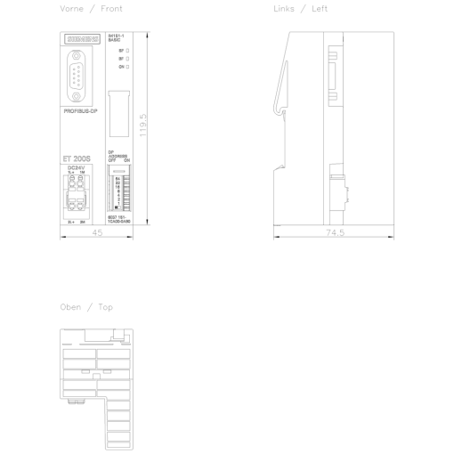 SIMATIC ET 200S IM 1511 Basic