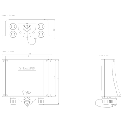 SIMATIC HMI DP Basic connection box For Mobile Panel 177277 MPIPROFIBUS