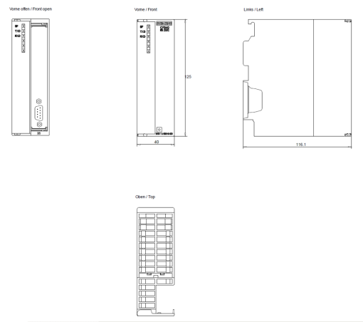 SIMATIC S7300 CP 340 RS 232C ASCII 3964R printer