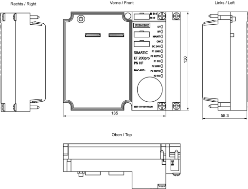 SIMATIC ET 200pro IM 1544 PN HF