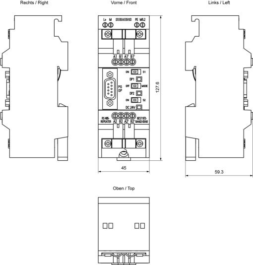 SIMATIC DP RS 485 repeater For PROFIBUSMPI