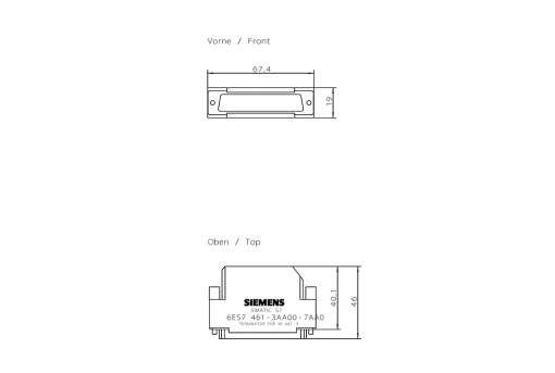 SIMATIC S7400 Terminating connector For IM 4613