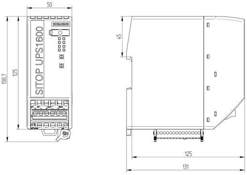 Uninterruptible power supply SITOP UPS1600 24 V DC20 A with USB