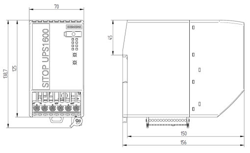 Uninterruptible power supply SITOP UPS1600 24 V DC40 A
