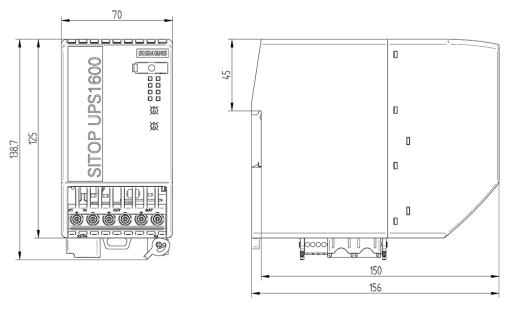 Uninterruptible power supply SITOP UPS1600 24 V DC40 A with IEPN