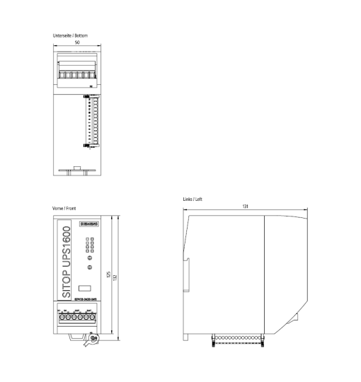 Uninterruptible power supply SITOP UPS1600 24 V DC20 A