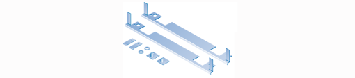 19inch swing frame crossbar W900 consisting of 2 units