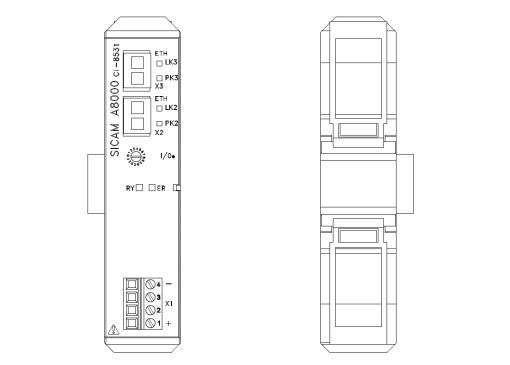 SICAM A8000 CI8531 is an Ethernet expansion module with two fibreoptic inte