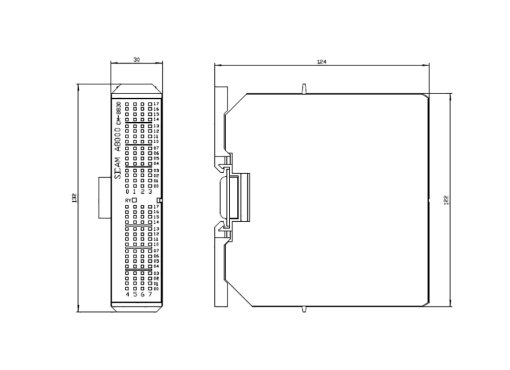 SICAM CM8830 IO Module LED Unit 1 LED Module per IO Line power consumption