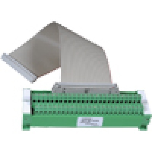 Terminal strip converter from 50pin IDC connector to Screw terminals for 1 t