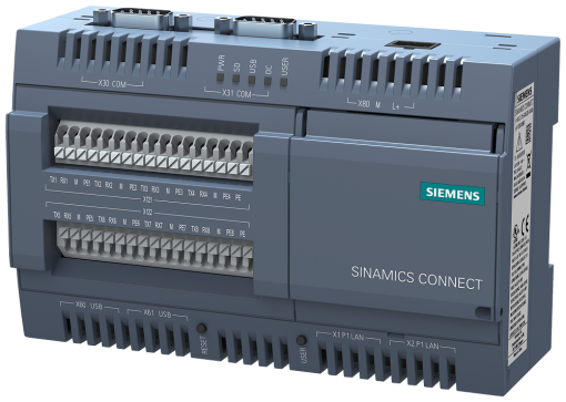 SINAMICS CONNECT 300 IOT Gateway 2x 10100 Mbits Ethernet RJ45 8xRS232 seria