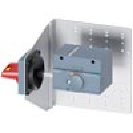 Side wall mounted rotary operator emergency off IEC IP65 with mounting brac