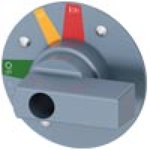Supplementary handle for door mounted rotary operator standard for 3VA6 150250