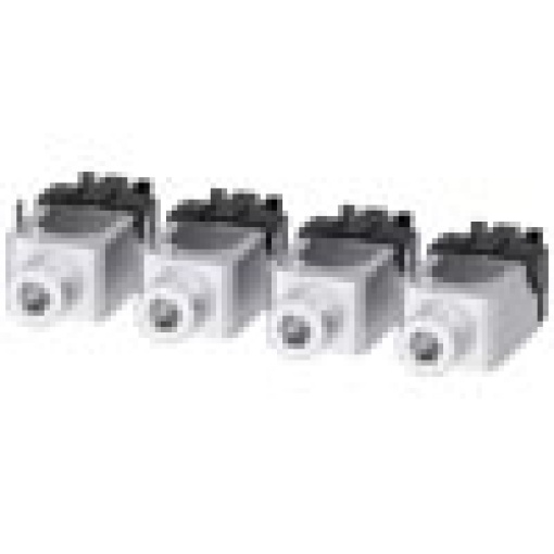 Circular conductor terminal with control wire voltage tap 4 units for 3VA5 250