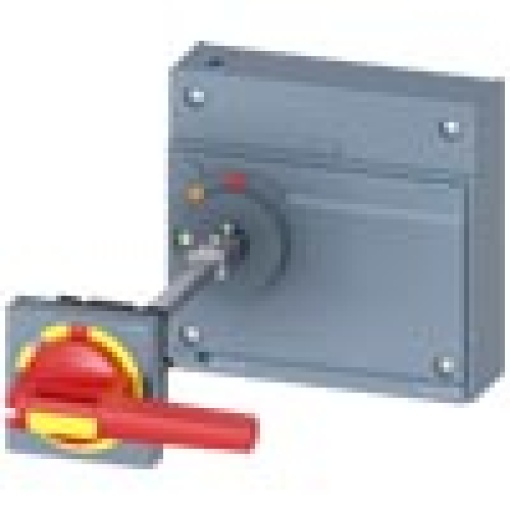Doorcoupling rotary operating mechanism EMERGENCY OFF IEC IP65 with door in