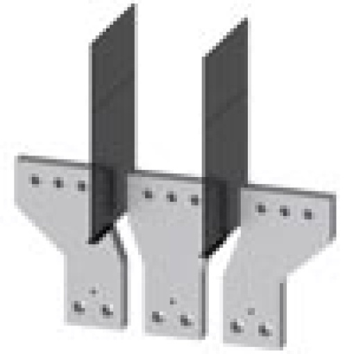 Front bus connectors broadened, 3 units, accessory for 3VA1525 1000