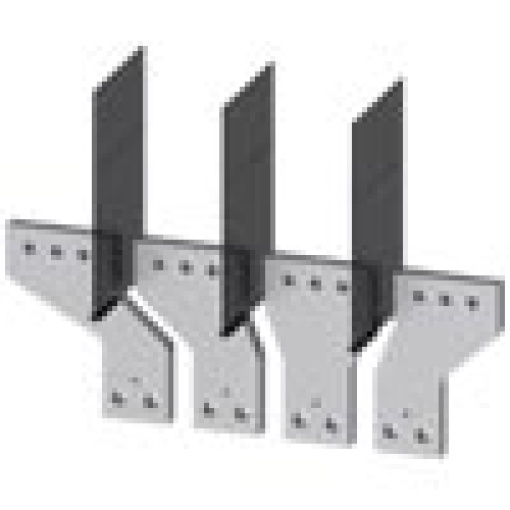 Front bus connectors broadened, 4 units, accessory for 3VA1525 1000