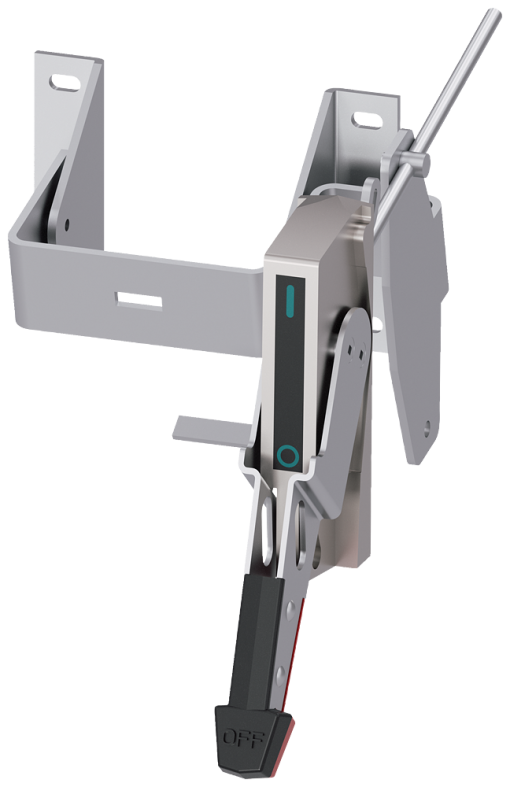 Variable depth flange mounted operator complete kit handle chromium-plated st...