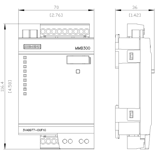 MMB300 maintenance mode box incl. connecting cable 1.5 m 3VA-MMB300
