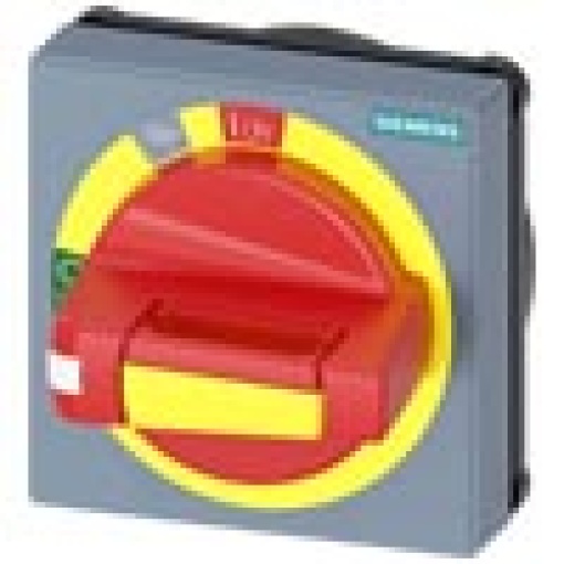 Handle with masking plate EMERGENCY STOP without tolerance compensation acce