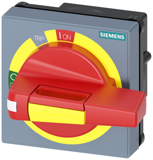 Handle with masking plate EMERGENCY STOP with tolerance compensation accesso