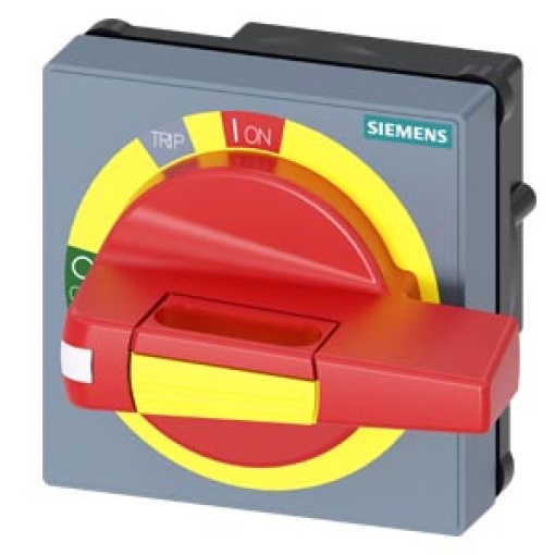 Handle with masking plate EMERGENCY STOP with tolerance compensation accesso