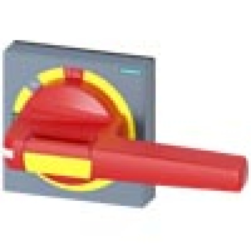 Handle with masking plate EMERGENCY STOP without tolerance compensation acce