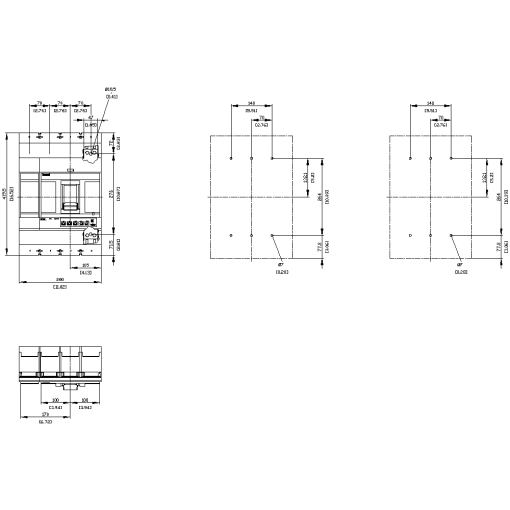 Circuit breaker 3VA6 UL frame 1000 breaking capacity class C 100kA  480V