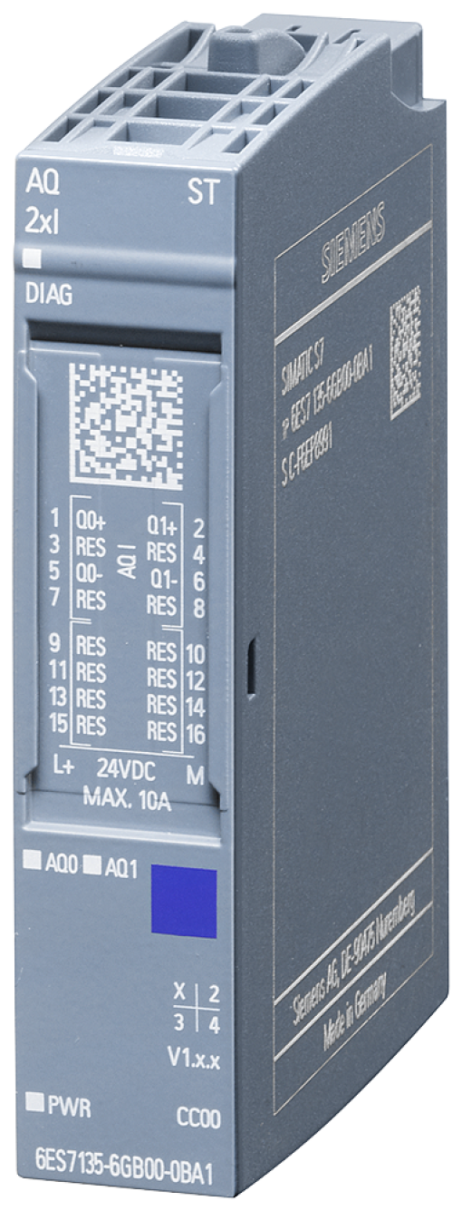 SIPLUS ET 200SP AQ 2xI ST 40  70C with conformal coating based on 6ES71