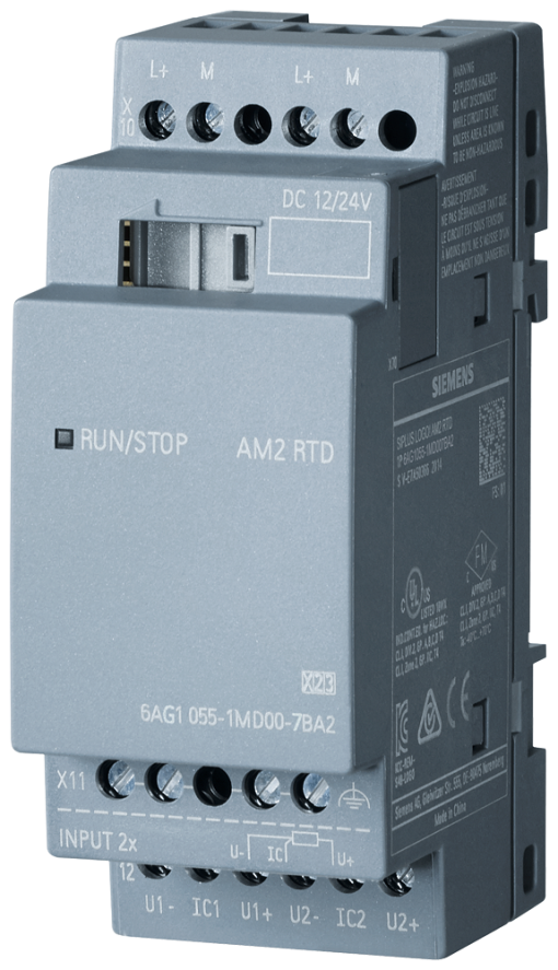 SIPLUS LOGO AM2 RTD For LOGO 8 40  70 C with conformal coating based
