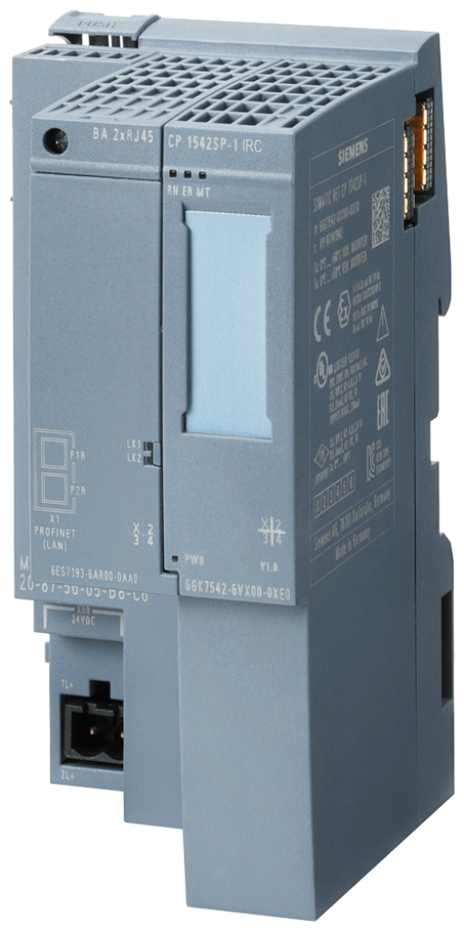 Communications processor CP 1542SP1 IRC connection SIMATIC S7ET 200SP to IE