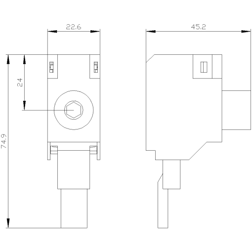 1phase infeed terminal size S3