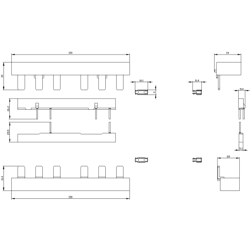 Wiring kit screw terminal electricalmechanical for reversing starter S3