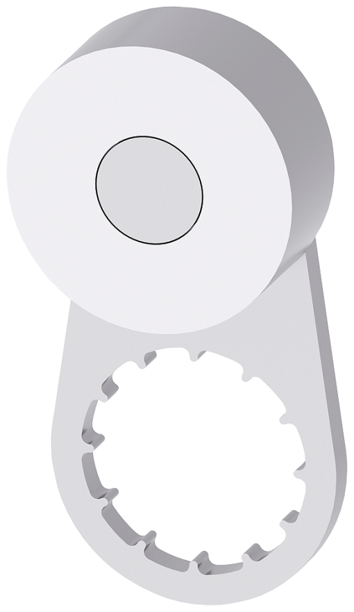 Twist lever for position switch 3SE52 stainless steel 21 mm roller 19 mm up