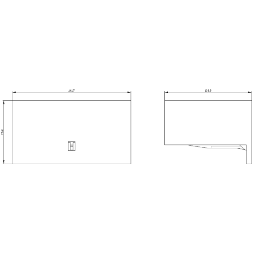 Terminal cover for 3RT136 set of 1 pair