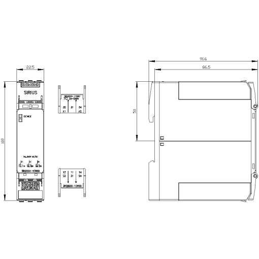 Coupling relay in industrial enclosure 3 CO 24240 V ACDC screw terminal