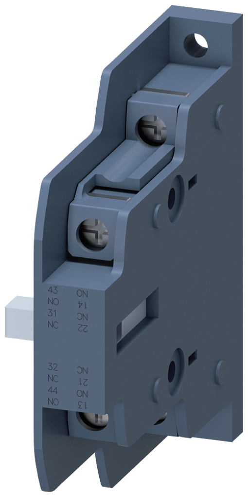 1st lateral auxiliary switch for contactors 3RT148 1NO1NC screw terminals
