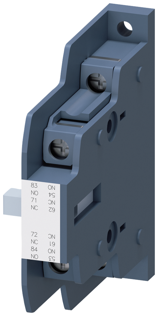 2nd lateral auxiliary switch for contactors 3RT148 1NO1NC screw terminals