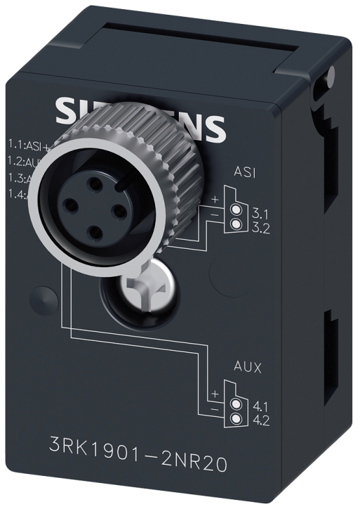 ASInterface M12 branch UASI and Uaux with M12 socket IP676869K max 4 A
