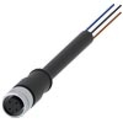 Connection cable with M12 socket 4pole 3SE52 with M12 connector 4pole