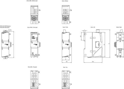 Communications processor CP 12427 V2 connection SIMATIC S71200 to GSMGPRS