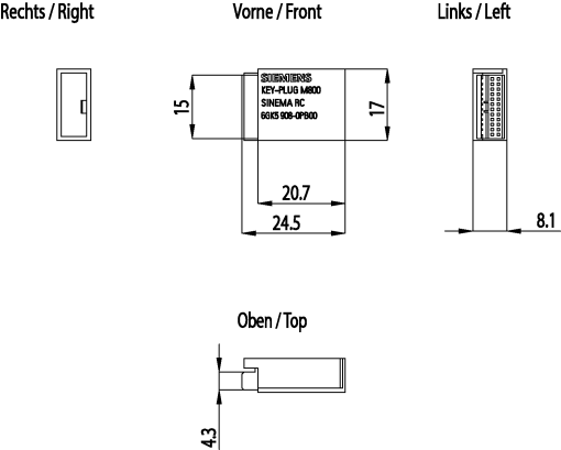 KEYPLUG SINEMA RC for unlocking connection to SINEMA RC for S615SCALANCE M