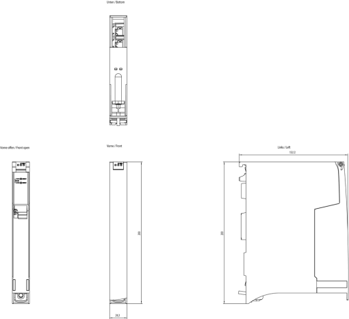 Communications processor CP 41631 connection SIMATIC S74100 to IE
