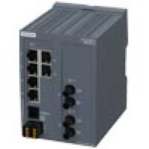 SCALANCE XB2062 managed Layer2 Switch 6xRJ45 2xMultimode STBFOC DEF PN IO