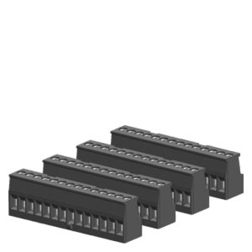 SIMATIC S71200 Tinplated joint block 14 pins keyed right screw PU 4