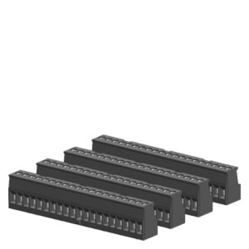 SIMATIC S71200 Tinplated joint block 20 pins keyed right screw PU 4