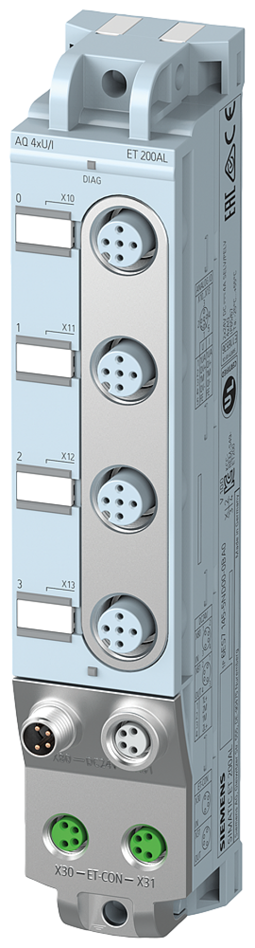 SIMATIC ET 200AL AQ 4xUI 4x M12