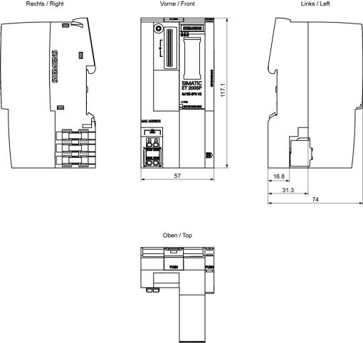 SIMATIC ET 200SP IM 1556 PN HS With server module