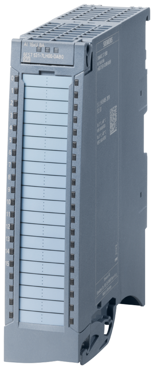 SIMATIC S71500 AI 16xU BA 35 mm Incl power supply element shield bracket 